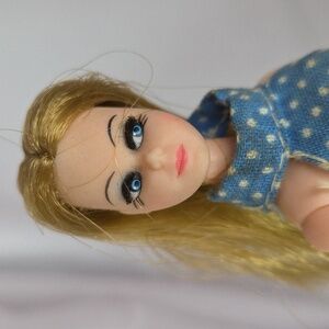 Vintage Dawn Topper Doll Original Outfit Eyelashes Golden Blonde Side Eyes